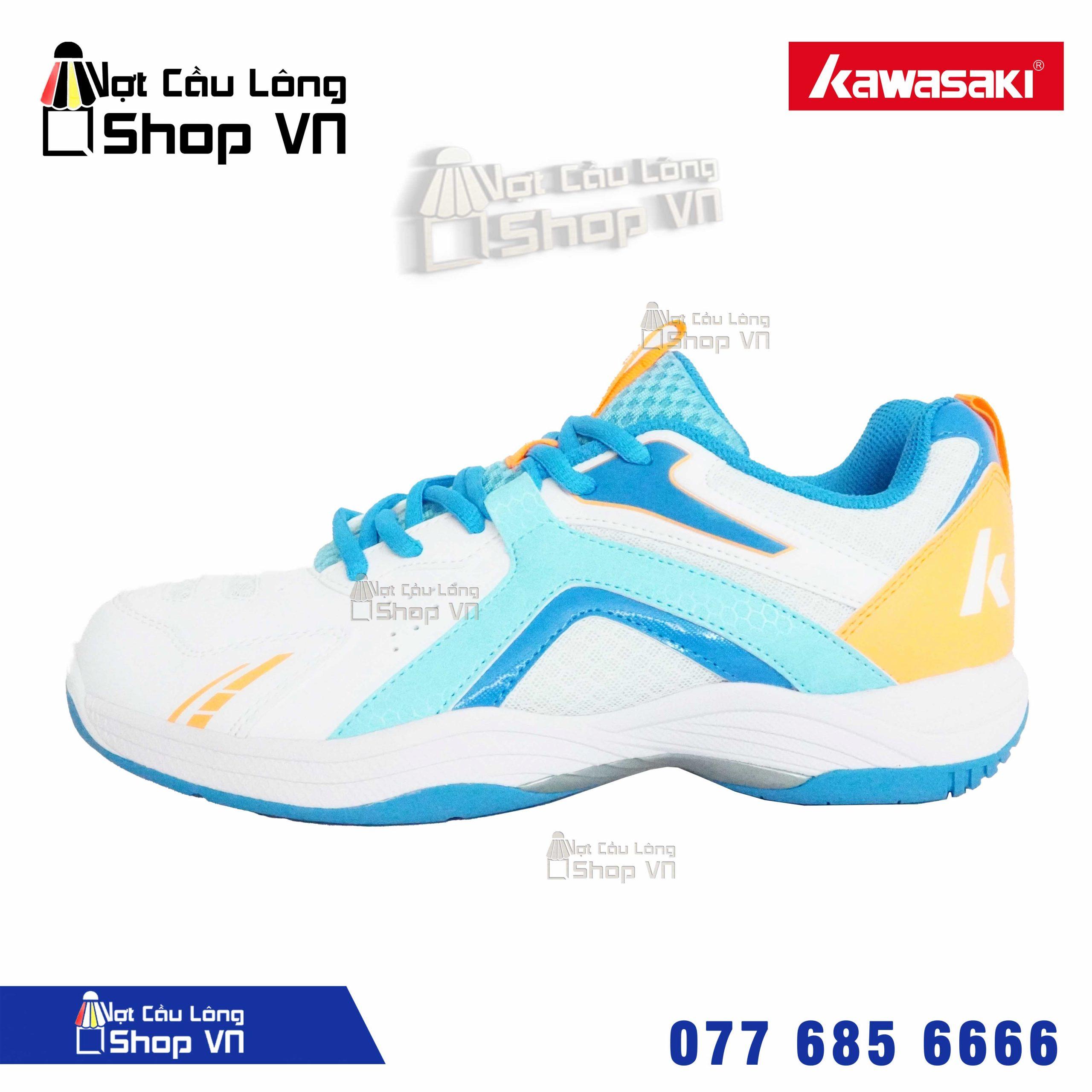 Giày Cầu Lông Kawasaki A3310 Trắng/xanh