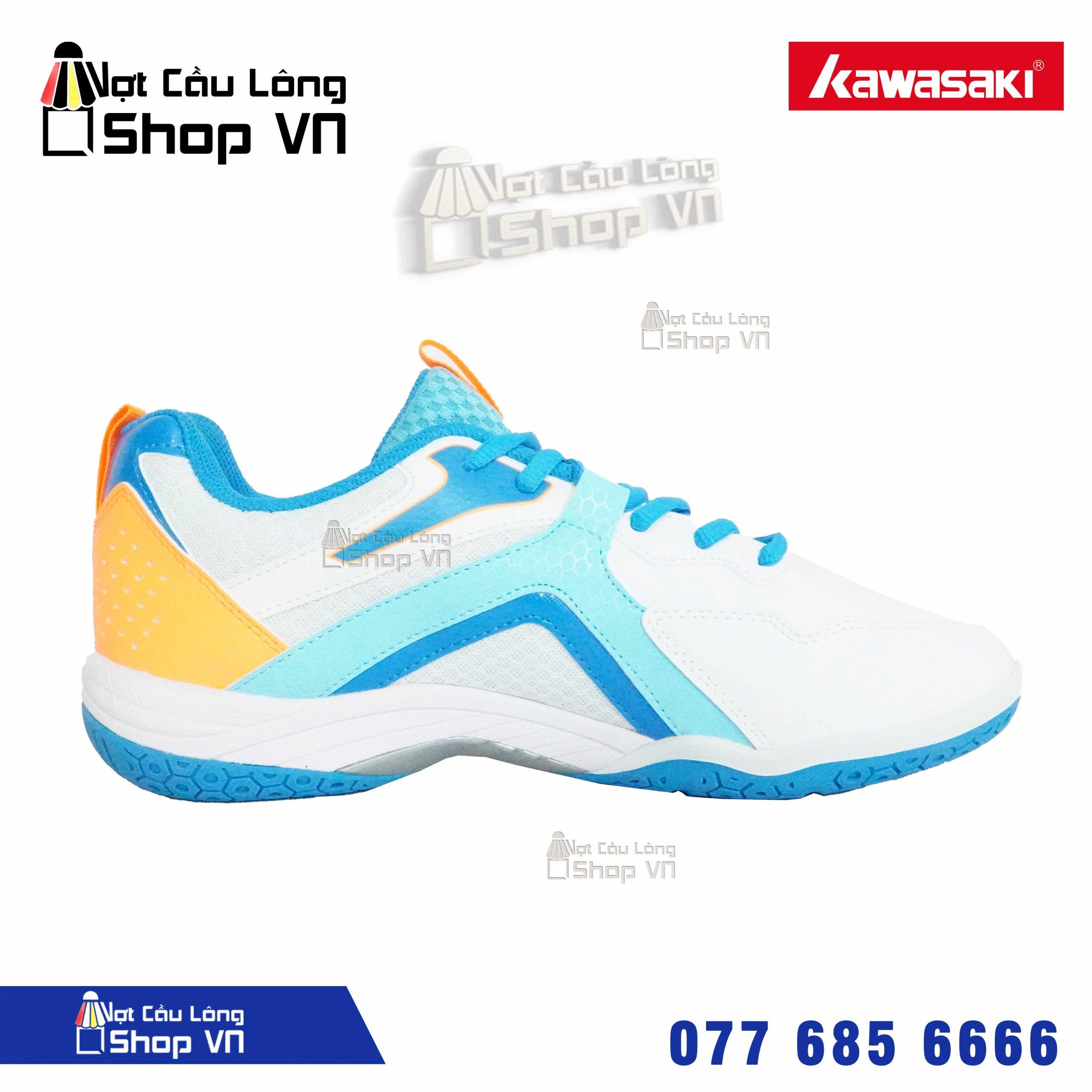 Giày Cầu Lông Kawasaki A3310 Trắng/xanh