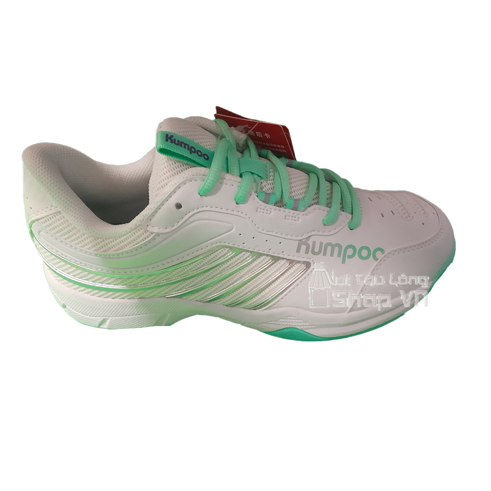 Giày Cầu Lông Kumpoo Kh-e301 Trắng/xanh Lá