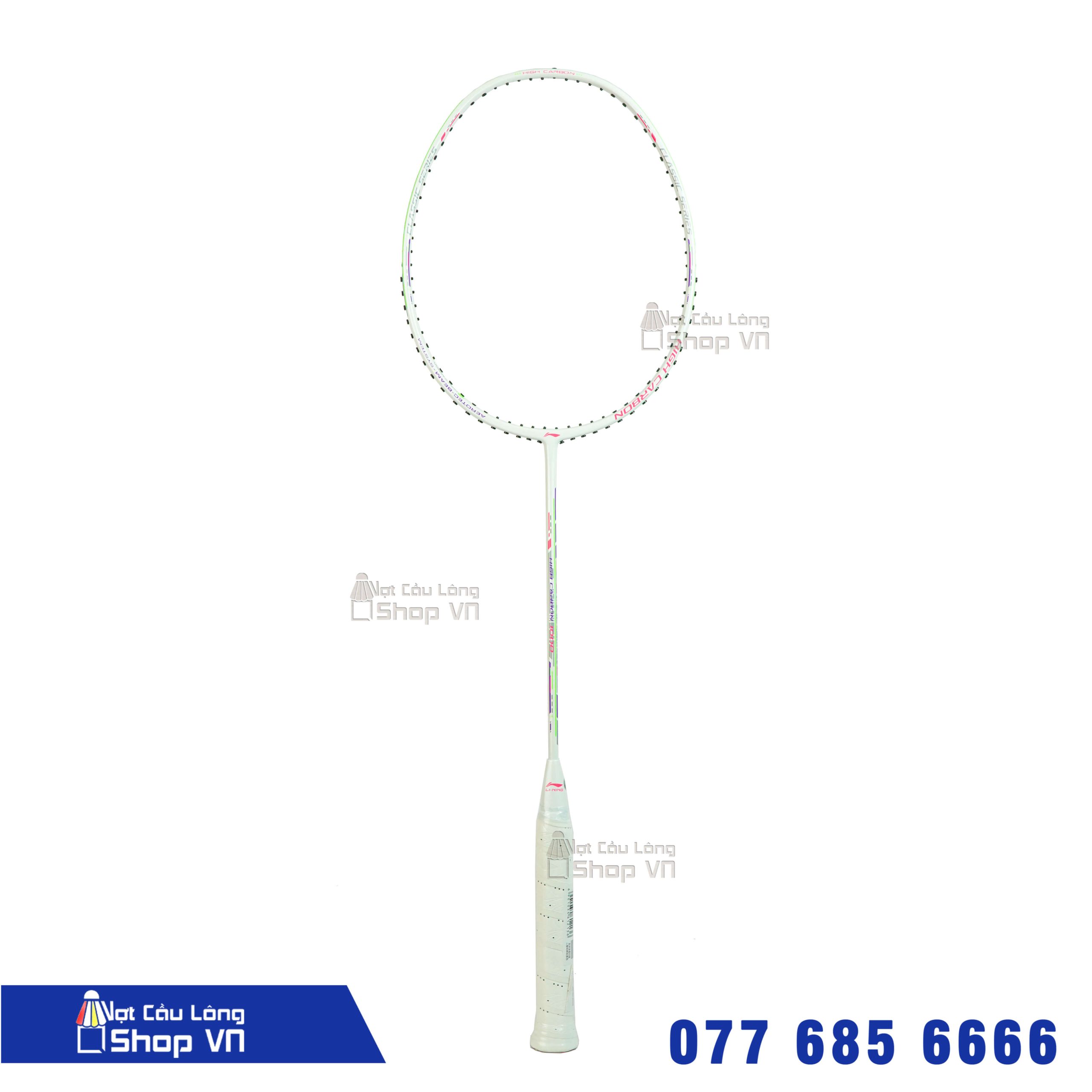 Vợt Cầu Lông Lining High Carbon 1000 Trắng - Nội Địa