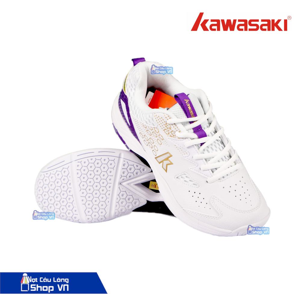 Giày Cầu Lông Kawasaki A3307 Trắng Tím
