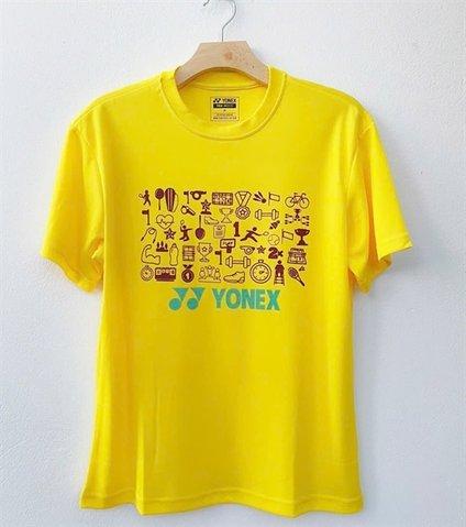 Áo Cầu Lông Yonex Hoạ Tiết - Vàng