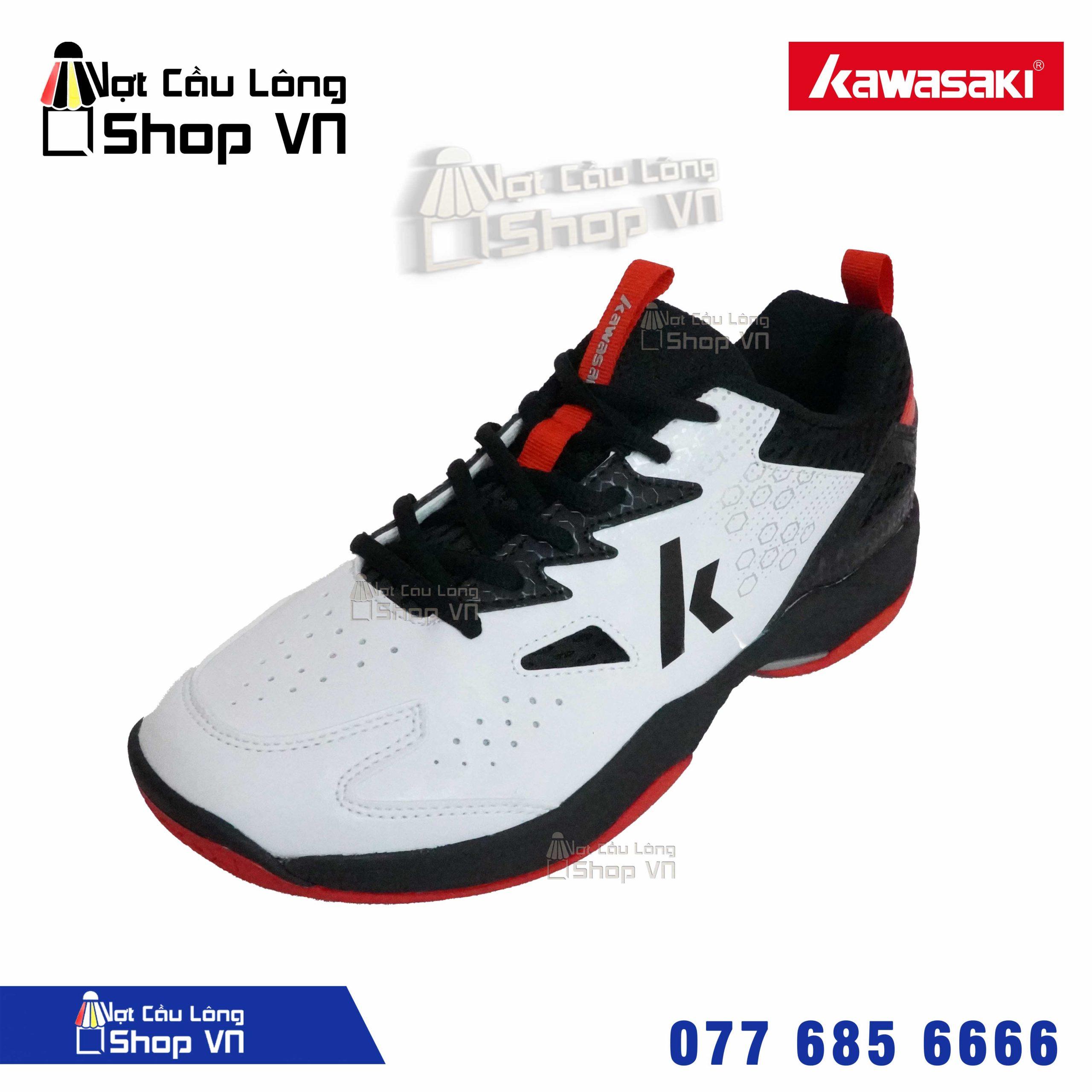 Giày Cầu Lông Kawasaki A3307 Trắng/đen