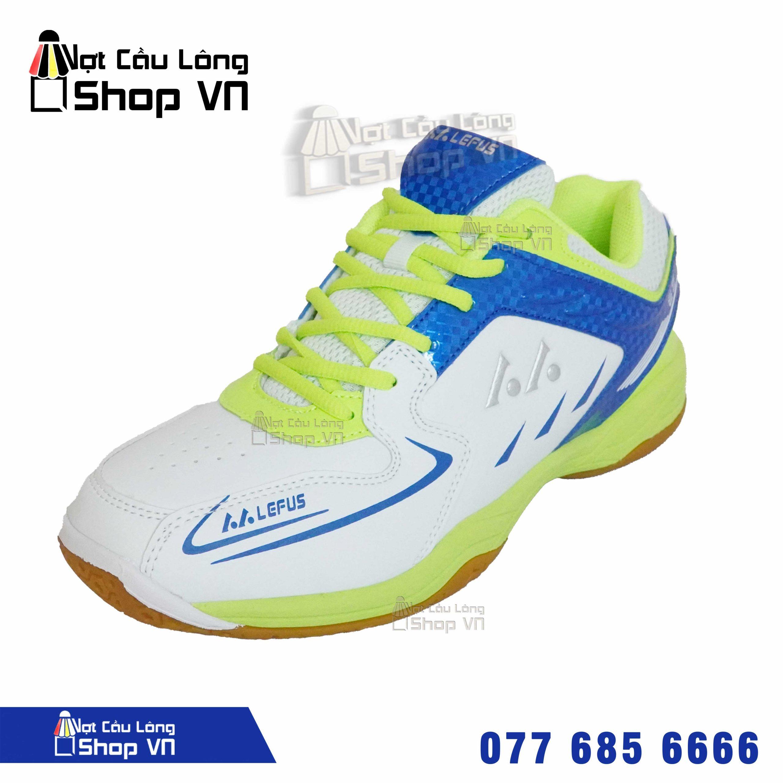 Giày Cầu Lông Lefus L85 Trắng/xanh Chuối