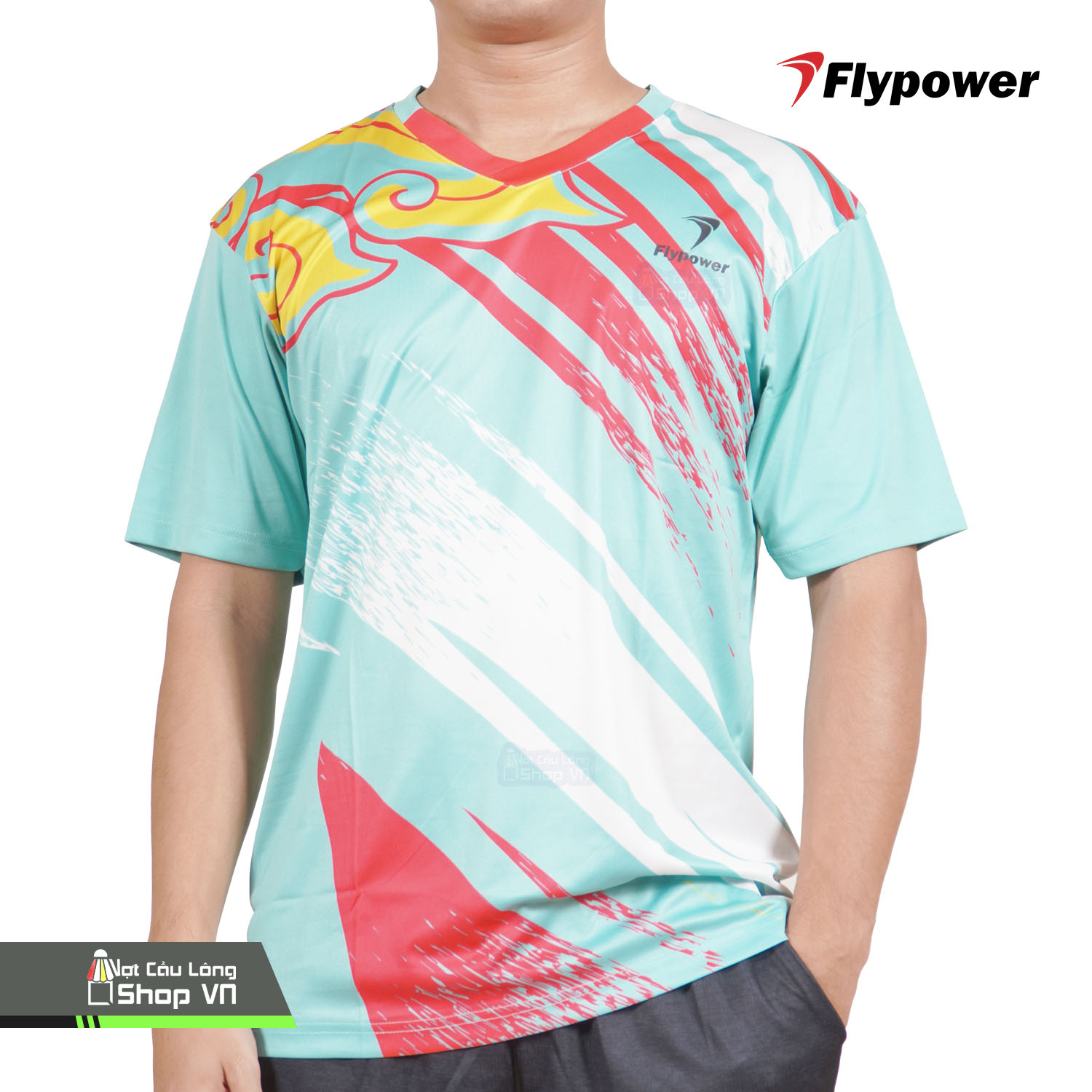 Áo Cầu Lông Flypower Mandala Wangl 13 (tosca/gold)