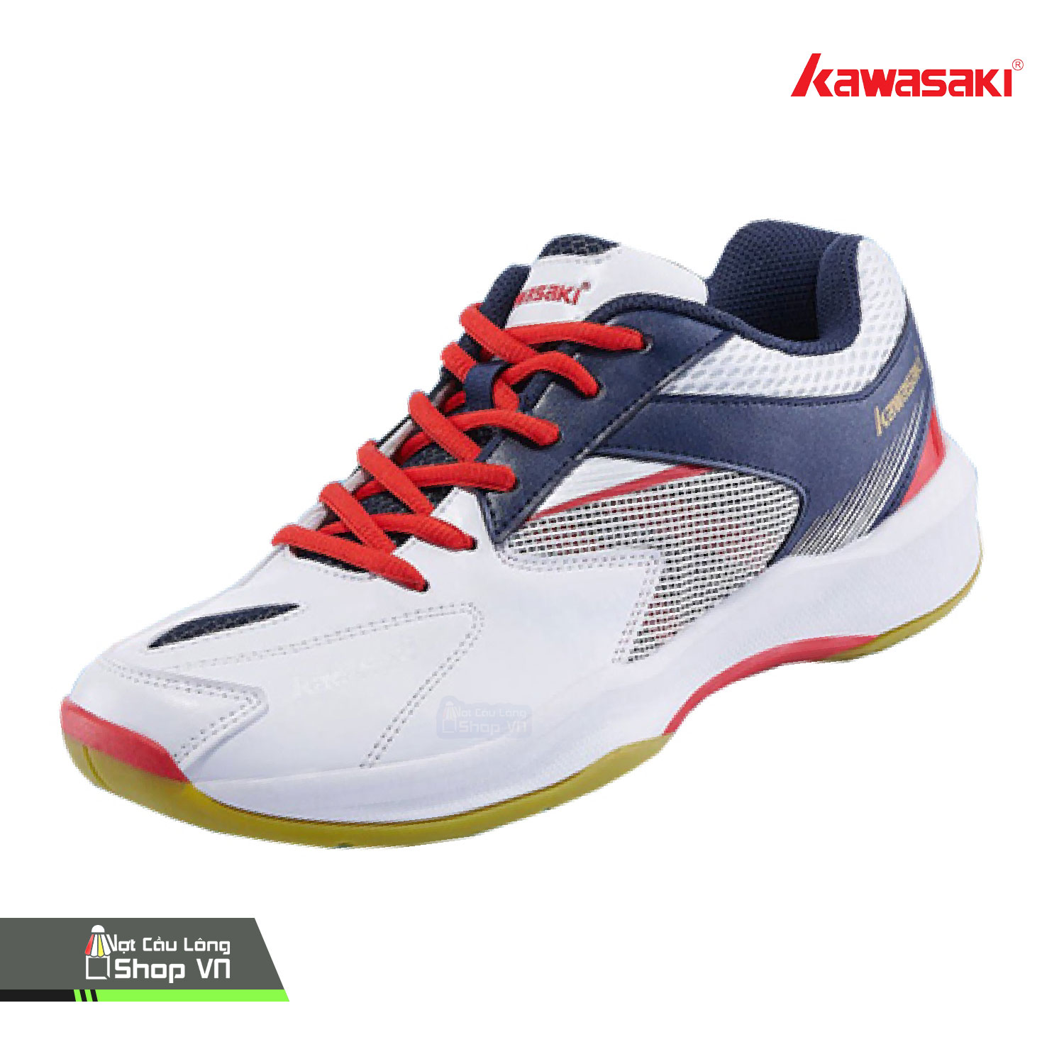 Giày Cầu Lông Kawasaki K176 Trắng/đỏ