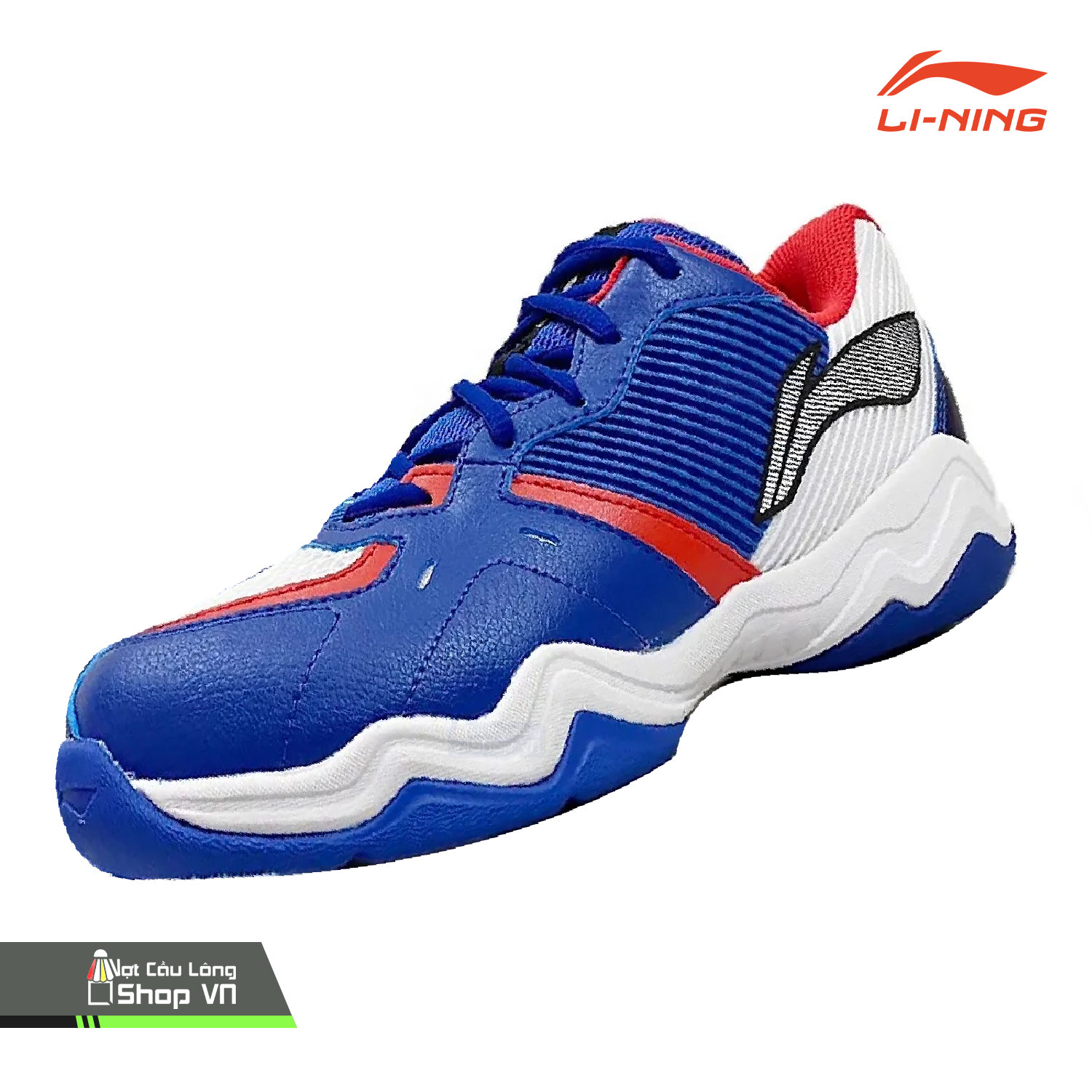 Giày Cầu Lông Lining Soundwave Ii Ayts016-1 Trắng/xanh Dương Chính Hãng