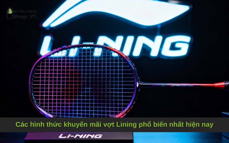 Các hình thức khuyến mãi vợt Lining phổ biến nhất hiện nay