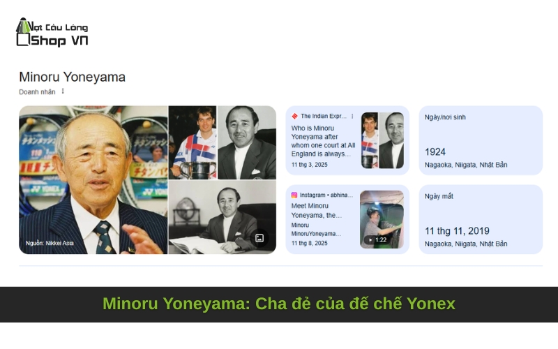 Minoru Yoneyama: Cha đẻ của đế chế Yonex