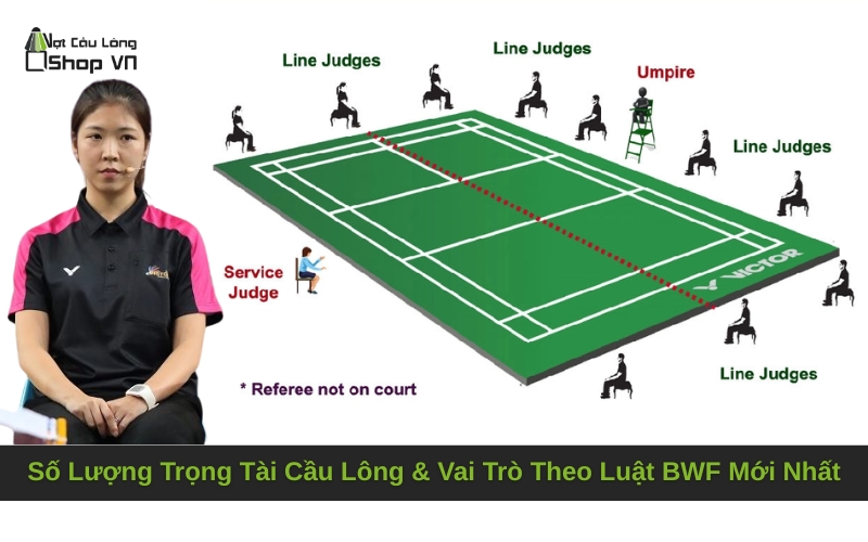 Số Lượng Trọng Tài Cầu Lông & Vai Trò Theo Luật BWF Mới Nhất
