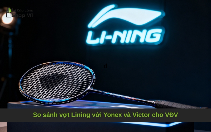 So sánh vợt Lining với Yonex và Victor cho VĐV