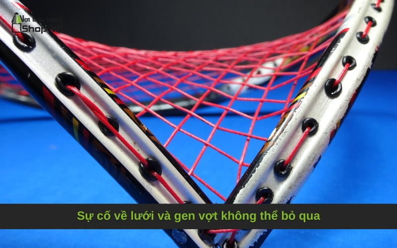 Sự cố về lưới và gen vợt không thể bỏ qua