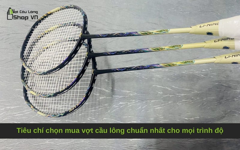Tiêu chí chọn mua vợt cầu lông chuẩn nhất cho mọi trình độ