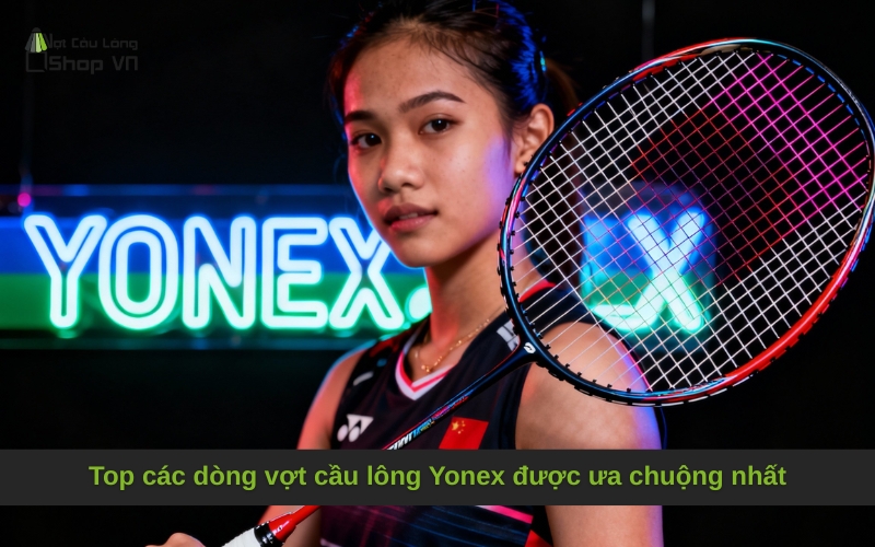 Top các dòng vợt cầu lông Yonex được ưa chuộng nhất