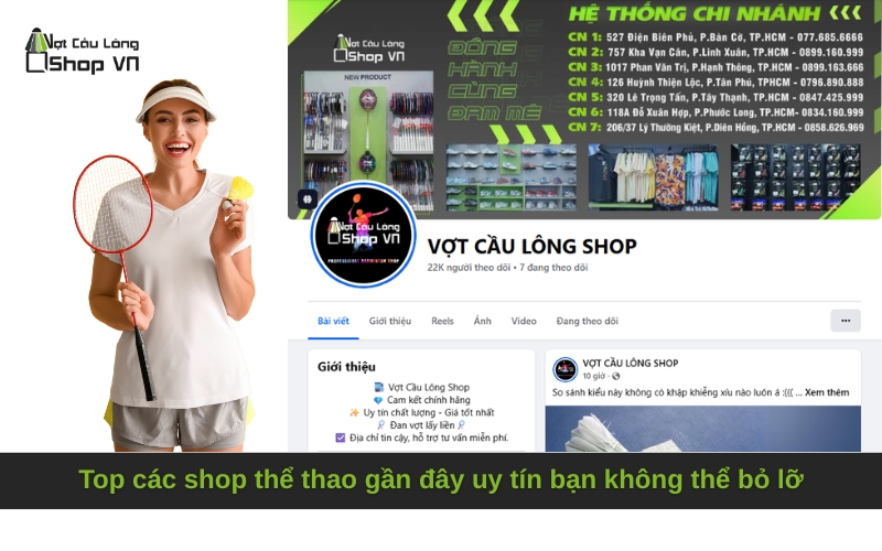 Top các shop thể thao gần đây uy tín bạn không thể bỏ lỡ