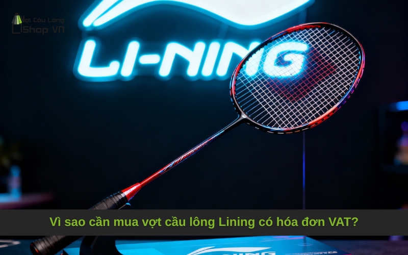 Vì sao cần mua vợt cầu lông Lining có hóa đơn VAT?