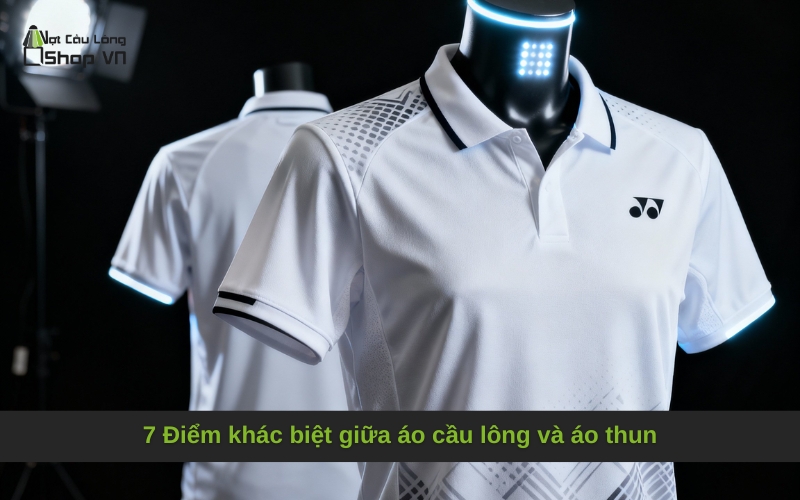 7 Điểm khác biệt giữa áo cầu lông và áo thun