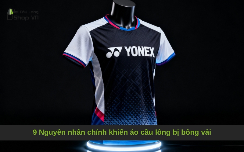 9 Nguyên nhân chính khiến áo cầu lông bị bông vải