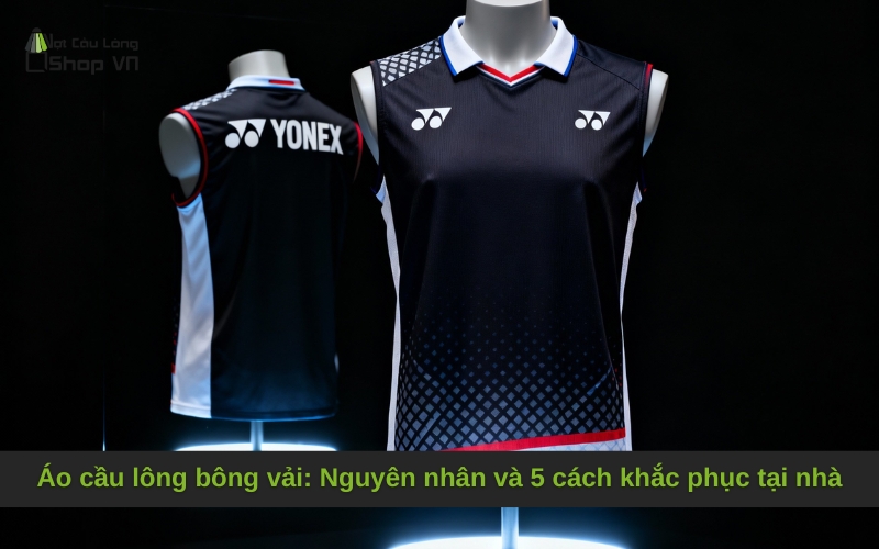 Áo cầu lông bông vải: Nguyên nhân và 5 cách khắc phục tại nhà