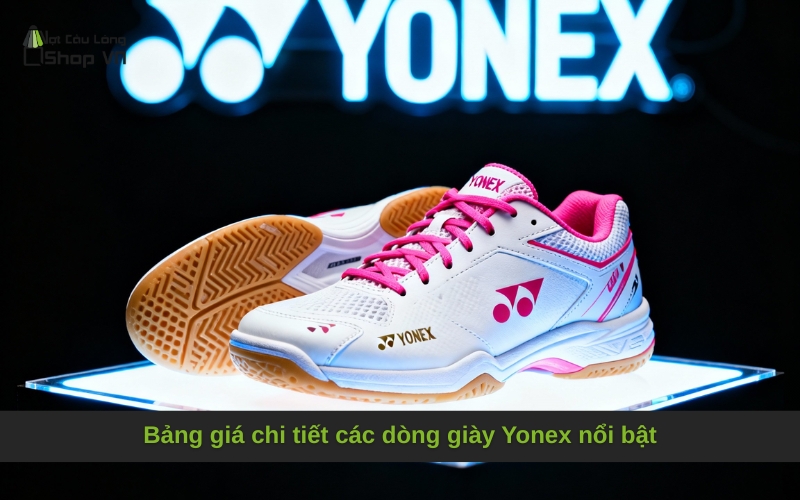 Bảng giá chi tiết các dòng giày Yonex nổi bật