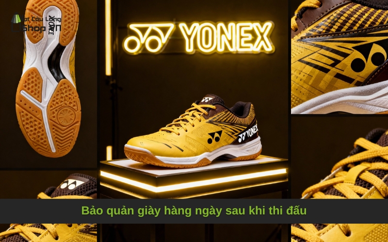 Bảo quản giày hàng ngày sau khi thi đấu