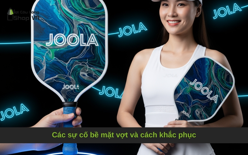 Các sự cố bề mặt vợt và cách khắc phục