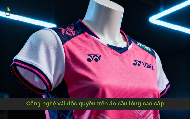 Công nghệ vải độc quyền trên áo cầu lông cao cấp