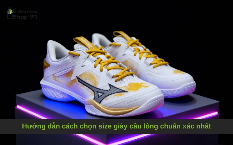 Hướng dẫn cách chọn size giày cầu lông chuẩn xác nhất