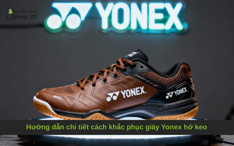 Hướng dẫn chi tiết cách khắc phục giày Yonex hở keo