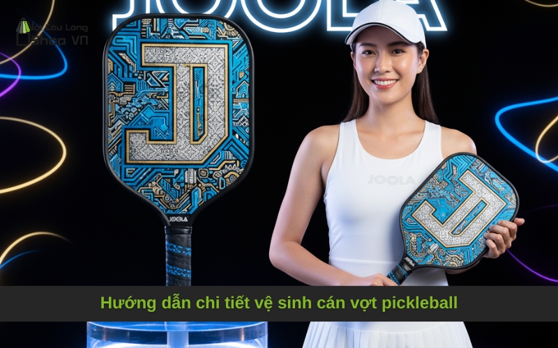 Hướng dẫn chi tiết vệ sinh cán vợt pickleball