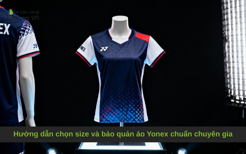 Hướng dẫn chọn size và bảo quản áo Yonex chuẩn chuyên gia