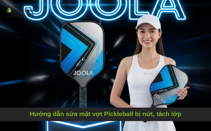 Hướng dẫn sửa mặt vợt Pickleball bị nứt, tách lớp