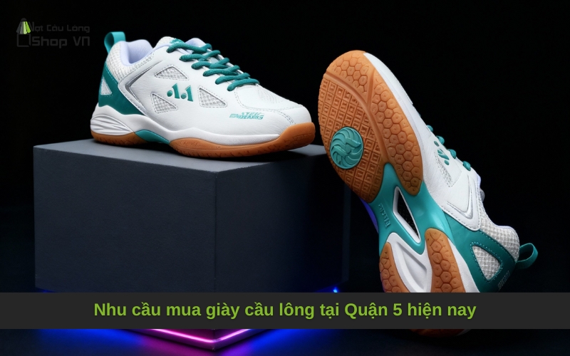 Nhu cầu mua giày cầu lông tại Quận 5 hiện nay