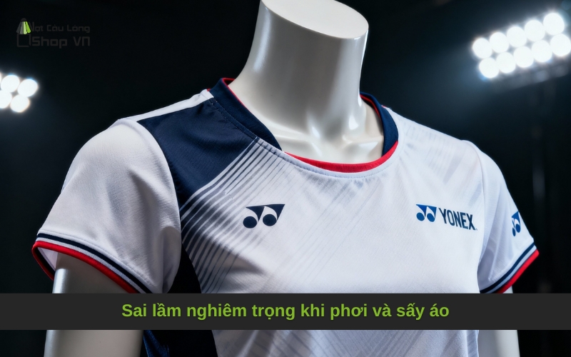 Sai lầm nghiêm trọng khi phơi và sấy áo