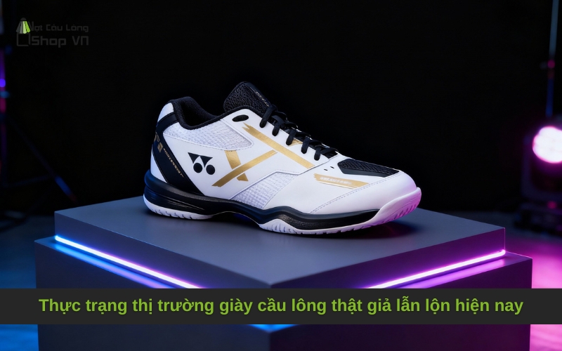 Thực trạng thị trường giày cầu lông thật giả lẫn lộn hiện nay