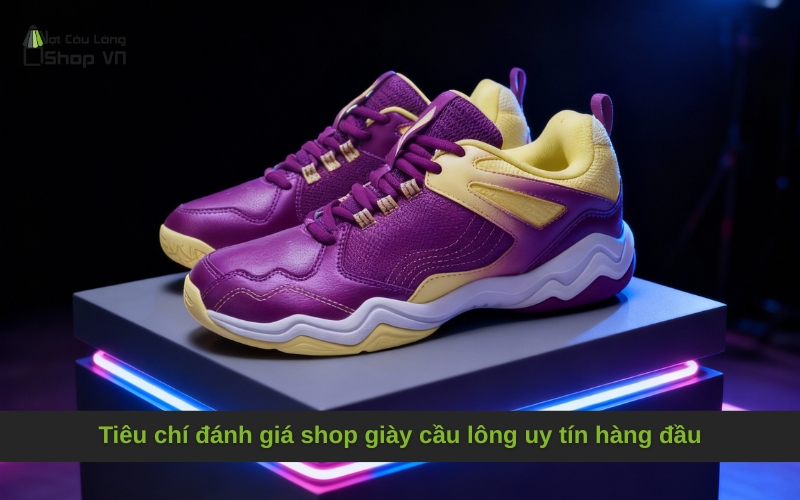 Tiêu chí đánh giá shop giày cầu lông uy tín hàng đầu